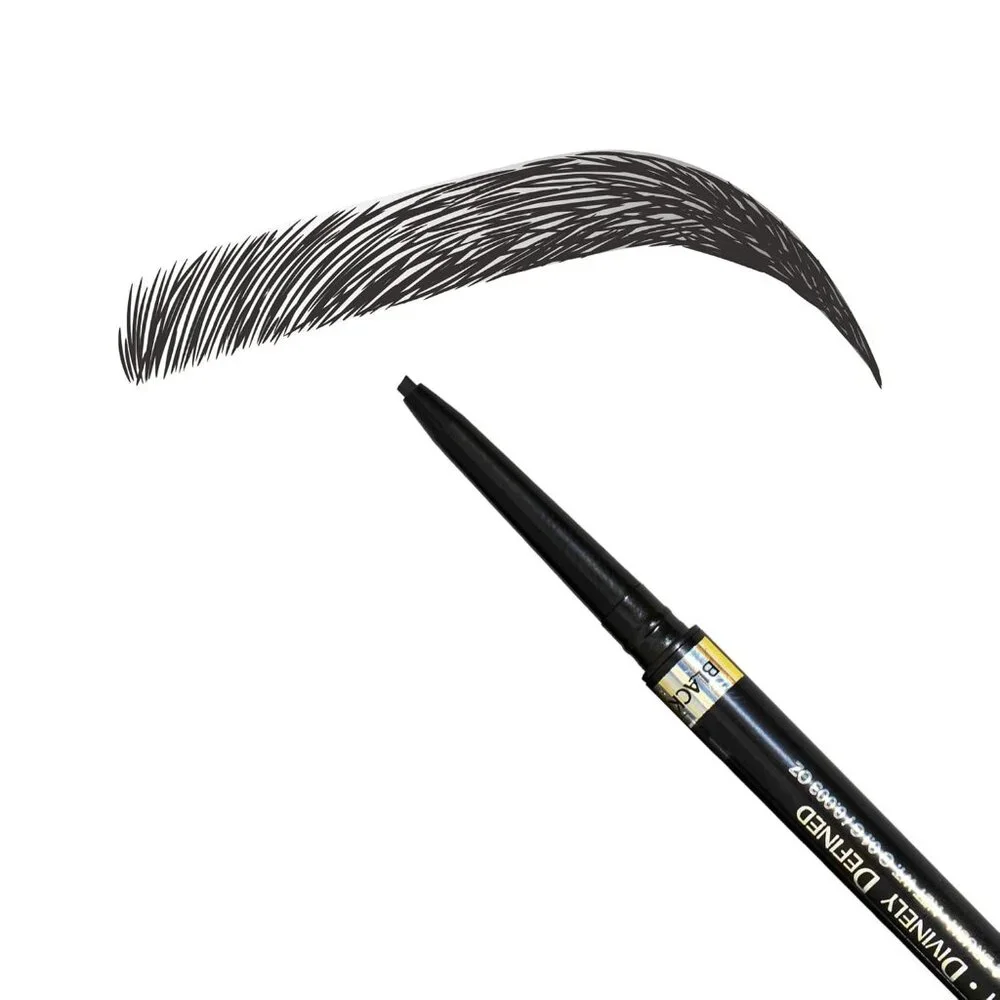 MO BEAUTY Divinely Defined – Precision Brow Pencil & Brush (BLACK)‎ NEW & SEALED